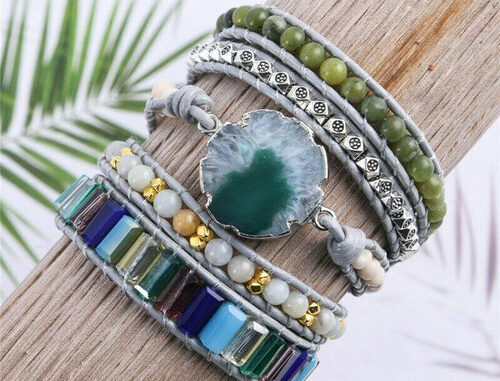 Classy Beaded Wrap Bracelet